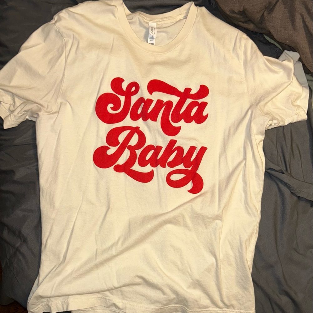 Bella Canvas Kids T-Shirt - Cream and Red